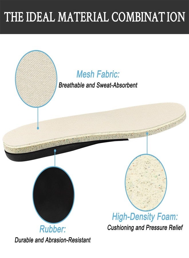 Endoto Insoles for Converse High Med Low Top Shoes, Replacement Sneakers Inserts for Men & Women Foot Comfort & Shock Absorbing(US Size:M9/W11-EU 42.5) - Image 3